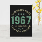 1967 Vintager Geburtstag Karte (Gelbe Blume)