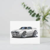 1967 Weißwagen von Firebird Postkarte (Stehend Vorderseite)