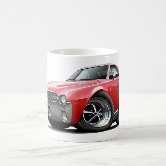 1968-69 AMX Rot-Weißes Auto Kaffeetasse (Mittel)