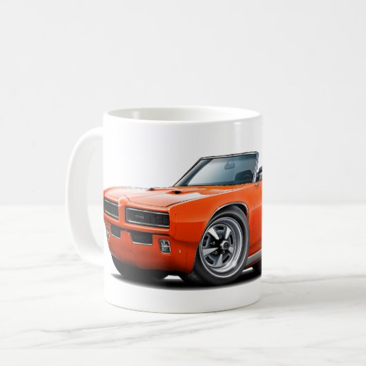 1968-69 GTO orange Kabriolett Kaffeetasse (Vorderseite Links)