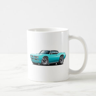 1968-69 GTO Türkis-Weißes Spitzenauto Kaffeetasse