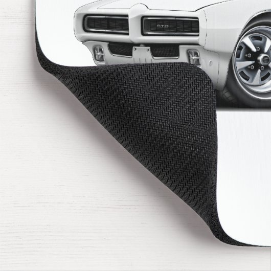 1968-69 GTO Weiß-Auto Mousepad (Ecke)