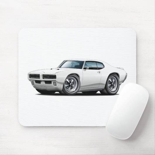 1968-69 GTO Weiß-Auto Mousepad (Mit Mouse)