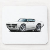 1968-69 GTO Weiß-Auto Mousepad (Vorne)