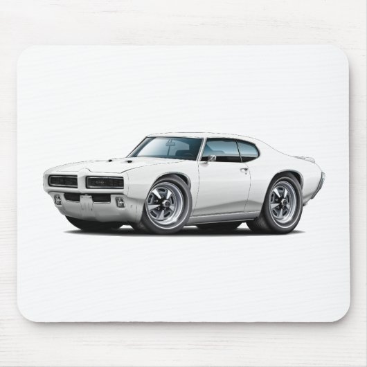 1968-69 GTO Weiß-Auto Mousepad (Vorne)