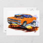 1968-69 Roadrunner Orange Car Postkarte (Vorne/Hinten)