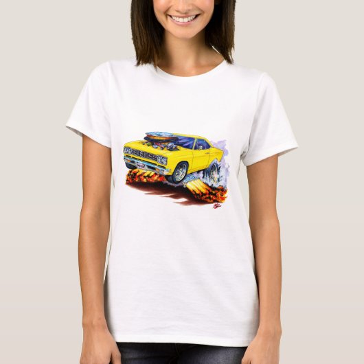 1968-69 Roadrunner Yellow Car T-Shirt (Vorderseite)