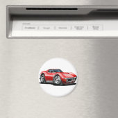 1968-72 Corvette Red Car Magnet (In Situ (Geschirrspüler))