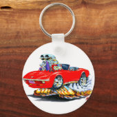 1968-72 Corvette Red Convertible Schlüsselanhänger (Vorderseite)