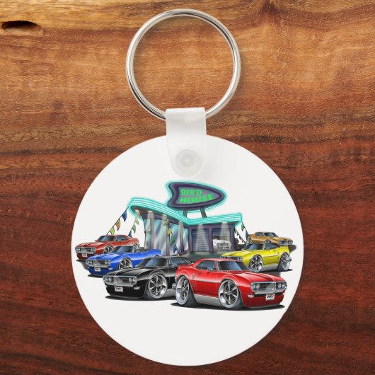 1968 Autoverkäufer für Firebird Schlüsselanhänger (Vorderseite)