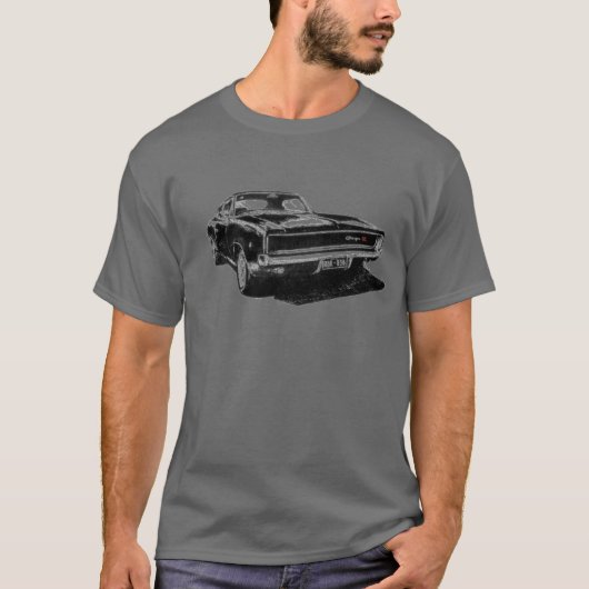 1968 Bullitt Charger RDR 838 T-Shirt (Vorderseite)