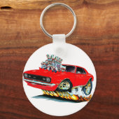 1968 Camaro SS Red Car Schlüsselanhänger (Vorderseite)