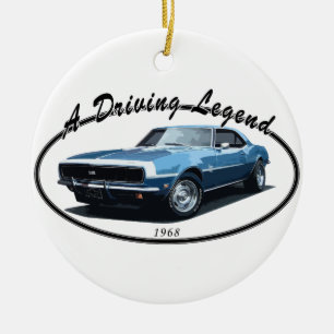1968 CAMARO SS SCHWARZES KERAMIK ORNAMENT
