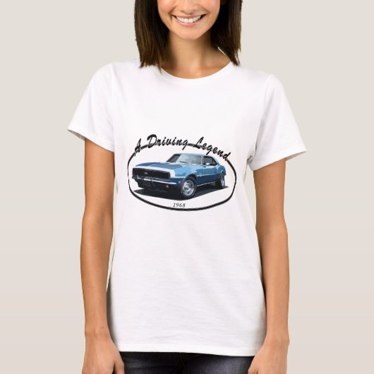 1968 CAMARO SS SCHWARZES T-Shirt (Vorderseite)