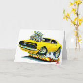 1968 Camaro Yellow-Black Car Karte (Gelbe Blume)