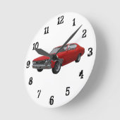 1968 Chevelle SS: Wall Clock Runde Wanduhr (Winkel)