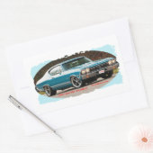 1968_Chevrolet_Chevelle_SS Rechteckiger Aufkleber (Umschlag)