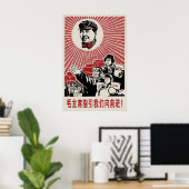 1968 Chinesisches Propagandaplakat Vorsitzender Ma Poster (Heimbüro)