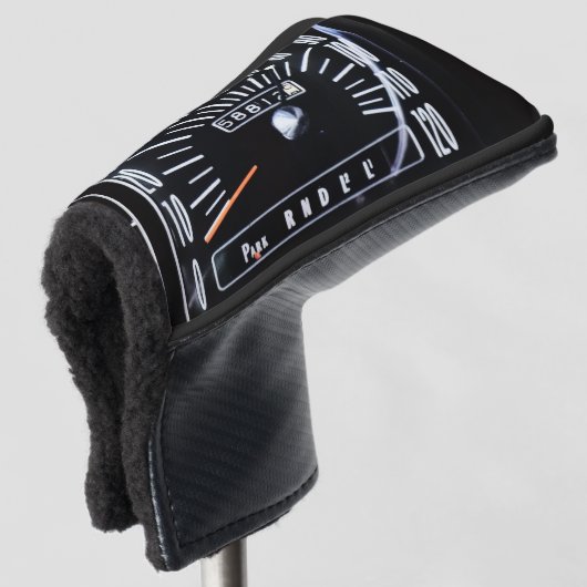 1968 Classic Car Speedometer Golf Headcover (3/4 Vorderseite)