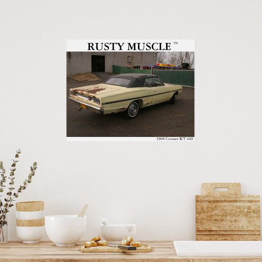 1968 Coronet R/T Poster (Küche)