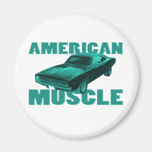 1968 Dodge Charger R/T American Muscle Blau Magnet