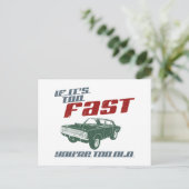 1968 Dodge Hurst Hemi Dart Postkarte (Stehend Vorderseite)