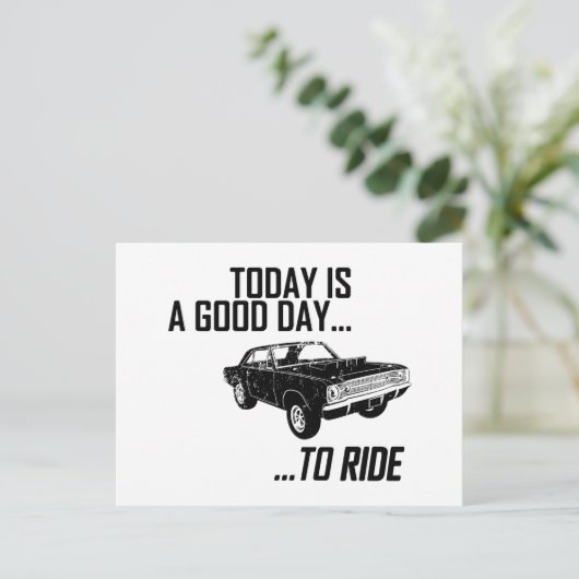 1968 Dodge Hurst Hemi Dart Postkarte (Stehend Vorderseite)