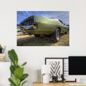 1968 Dodge-Ladegerät in HDR. Poster (Heimbüro)