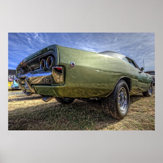 1968 Dodge-Ladegerät in HDR. Poster (Vorne)