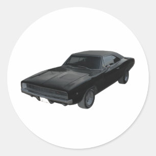 1968 Dodge Ladegerät r/t mopar Runder Aufkleber