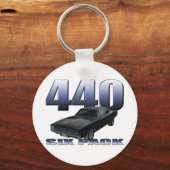 1968 Dodge Ladegerät rt 440 Sechserpack Schlüsselanhänger (Vorderseite)