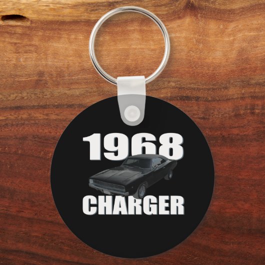 1968 Dodge-Ladegerät rt Schlüsselanhänger (Vorderseite)