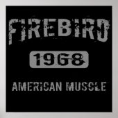1968 Firebird American Muscle Poster (Vorne)