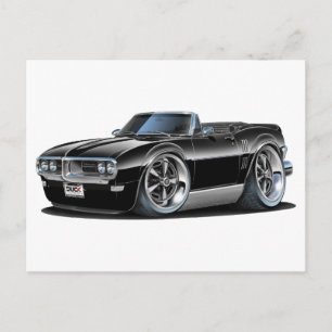 1968 Firebird Black Convertible Postkarte