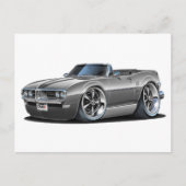1968 Firebird Gray Convertible Postkarte