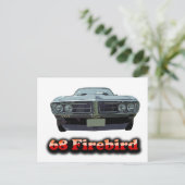 1968 Firebird Postkarte (Stehend Vorderseite)
