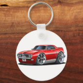1968 Firebird Red Car Schlüsselanhänger (Vorderseite)