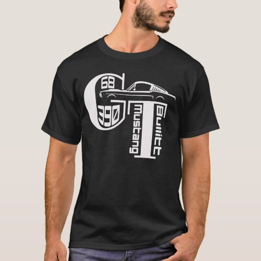1968 Ford Mustang GT 390 T-Shirt (Vorderseite)