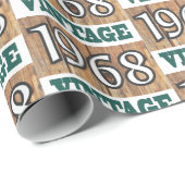 1968 geboren geschenkpapier (Rolleneckpunkt)