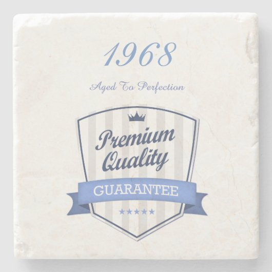 1968 Geborener Preis für das 50. Jahr Steinuntersetzer (Vorderseite)