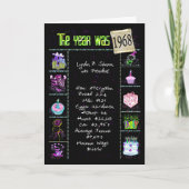 1968 Geburtstag Spaß Trivia Karte (Vorderseite)