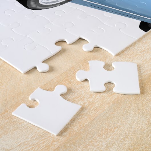 1968 hellblaue Muskel-Autos Puzzle (Seite)