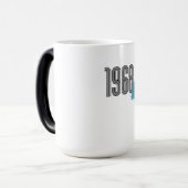 1968 Hippie Peace Sign Flowerpower Aqua Verwandlungstasse (Vorderseite Links)