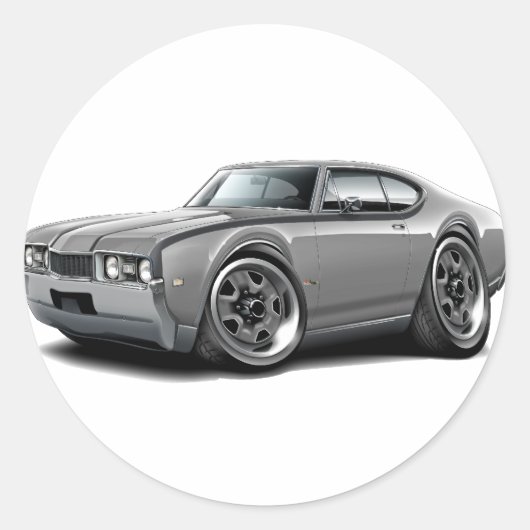 1968 Hurst Olds Runder Aufkleber (Vorderseite)