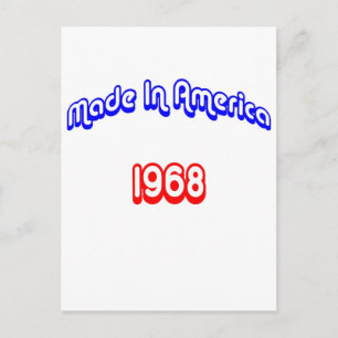 1968 in Amerika Postkarte