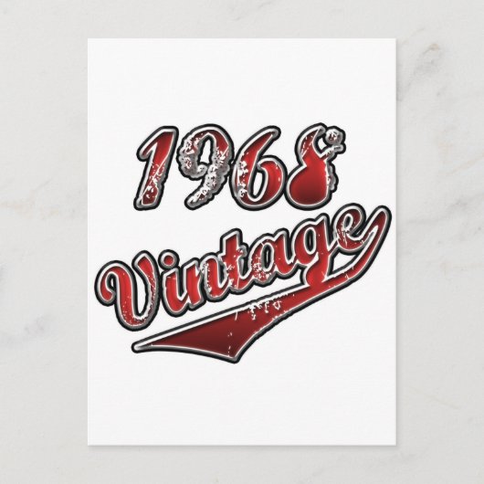 1968 Jahrgang Postkarte (Vorderseite)