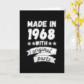 1968 mit Originalteilen hergestellt, Karte (Gelbe Blume)