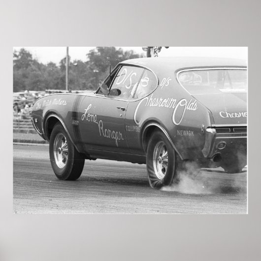 1968 Olds 442 - Chesrown Olds - Vintage Drag Poster (Vorne)