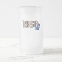1968 Peace Sign Hippie Blume Power Aqua Lila