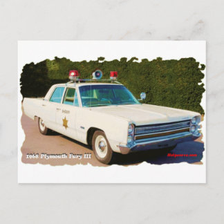 1968 Plymouth Fury III Postkarte